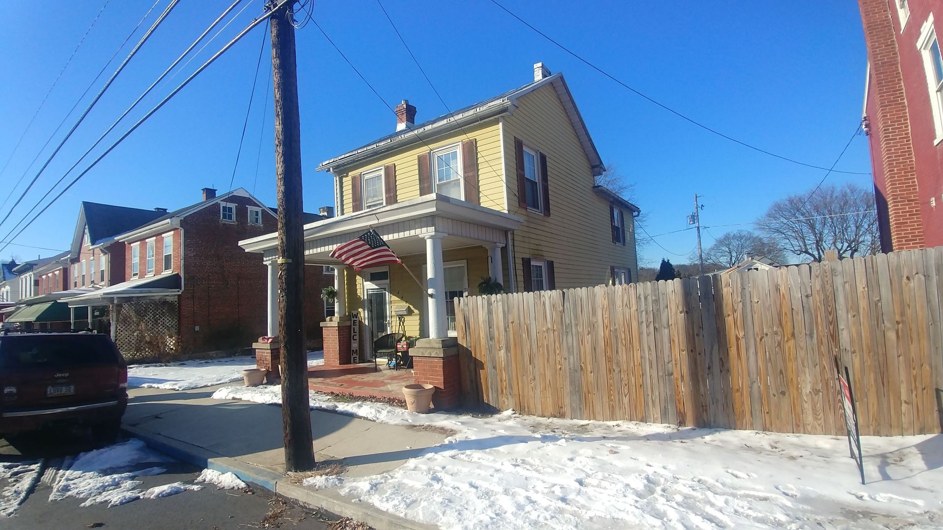 Residential home on Main Street in Shoemakersville, PA before a professional roof inspection by Joyland Roofing.