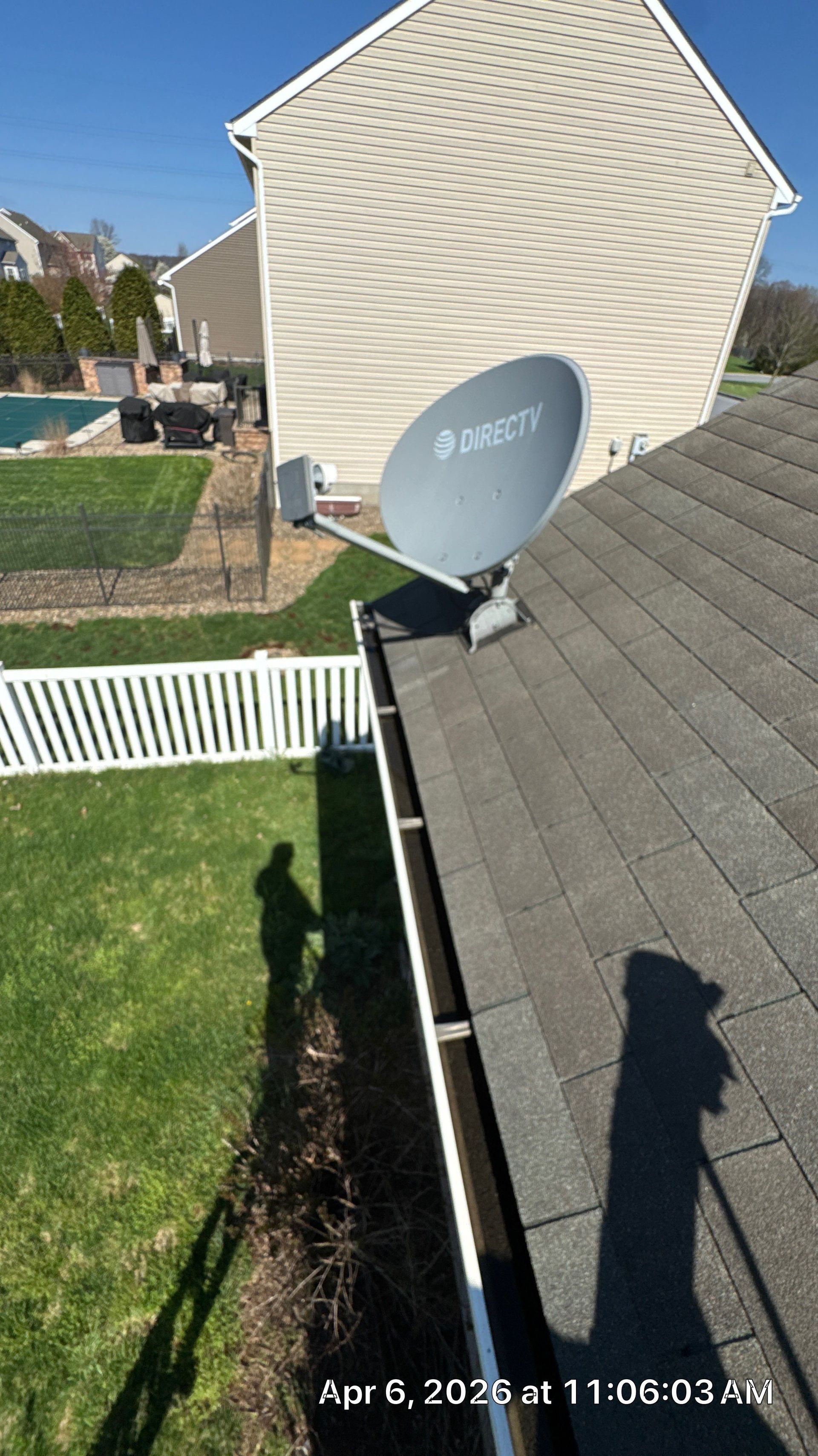 Completed roof replacement on Oxford Road in Annville, PA featuring new architectural shingles and gutters installed by Joyland Roofing.