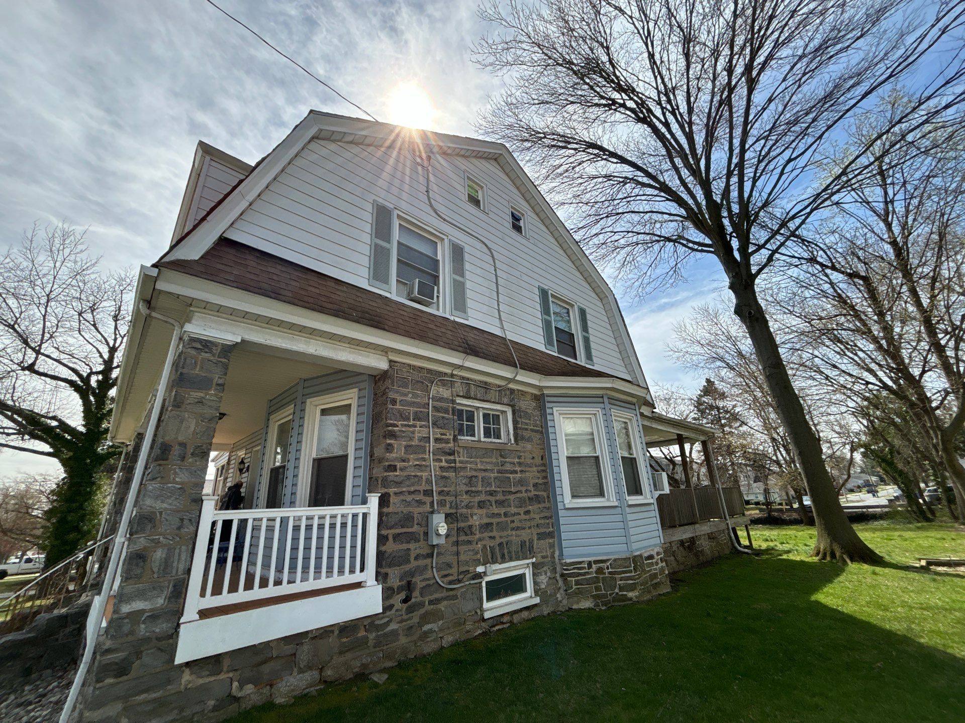 Residential roof and exterior restoration project on South Swarthmore Avenue in Ridley Park PA