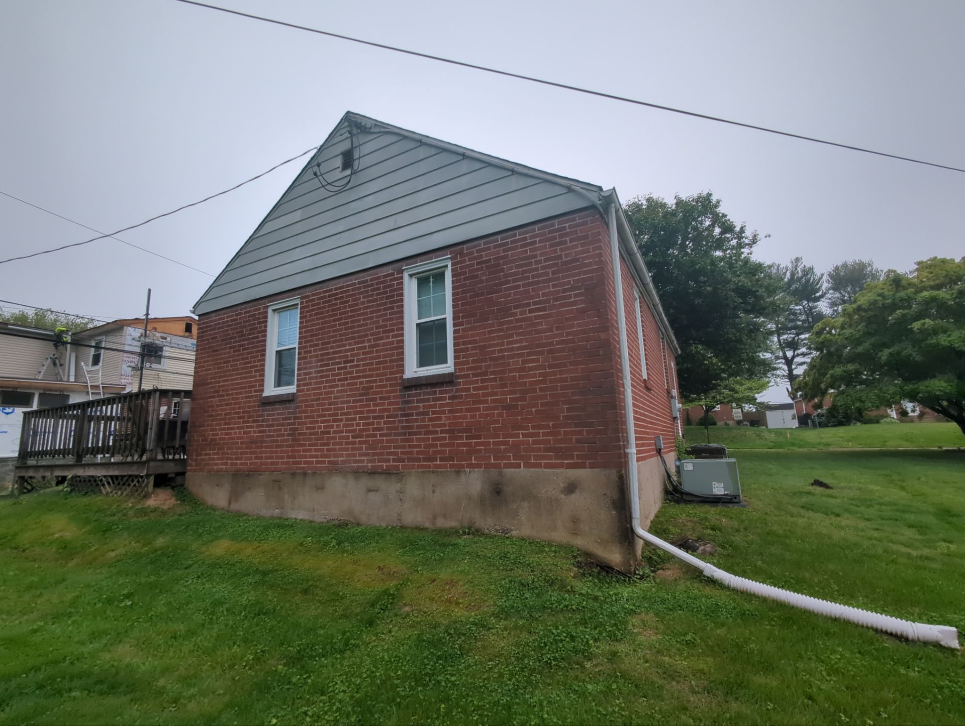 Residential roof inspection on Hillside Road