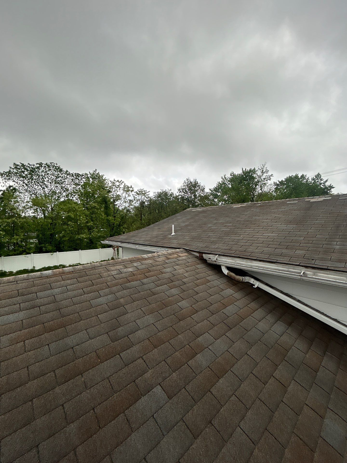 Residential roof replacement project on Mountain View Drive in Enola, PA by Joyland Roofing.
