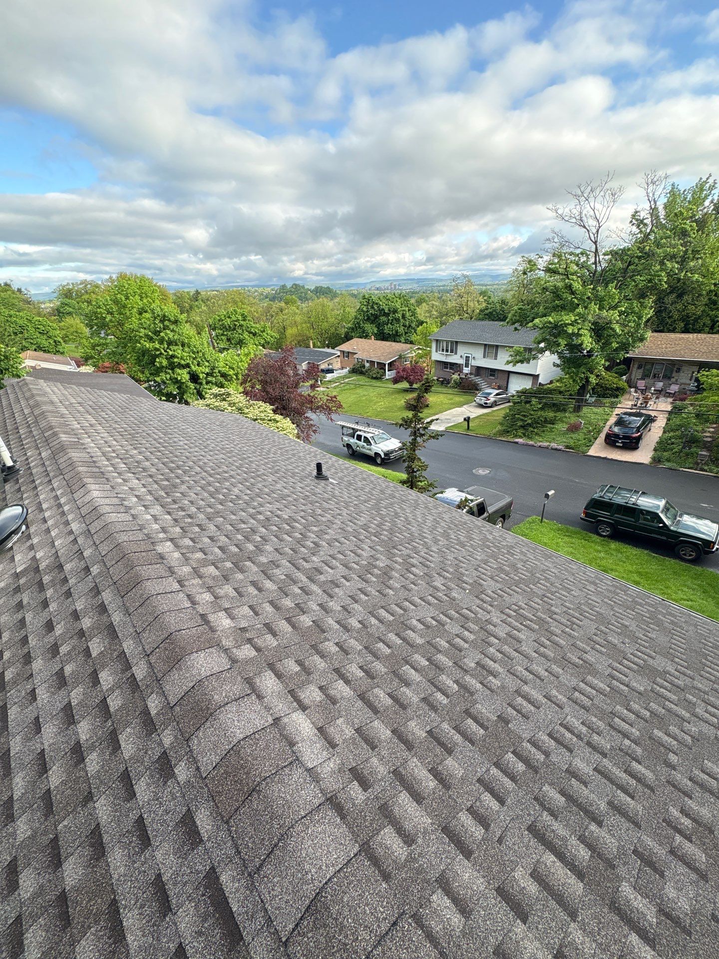 Residential roof replacement project on Pleasant View Terrace in New Cumberland, PA by Joyland Roofing.