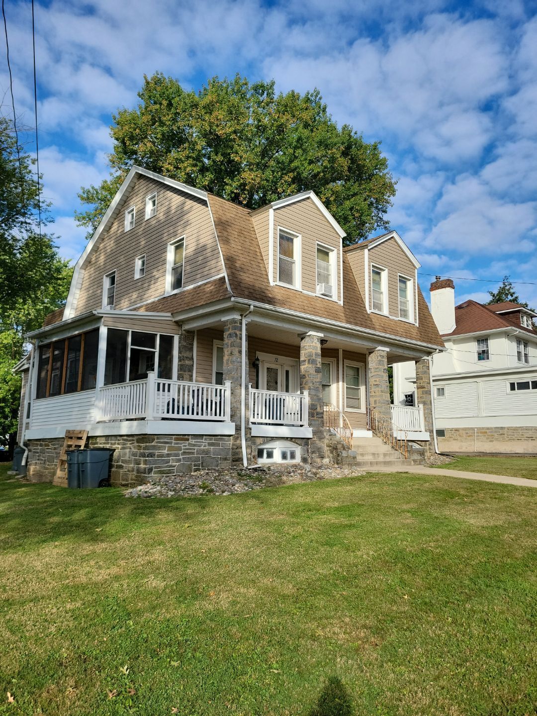Residential asphalt shingle roof replacement on a two-story home in Ridley Park PA