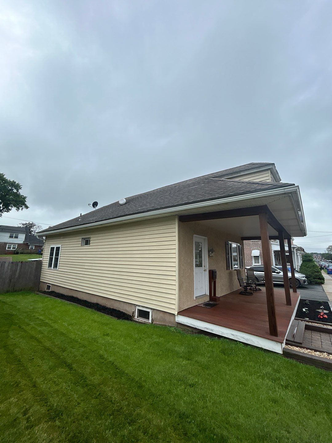 Residential asphalt shingle roof on Rhodes Avenue in Boyertown, PA.