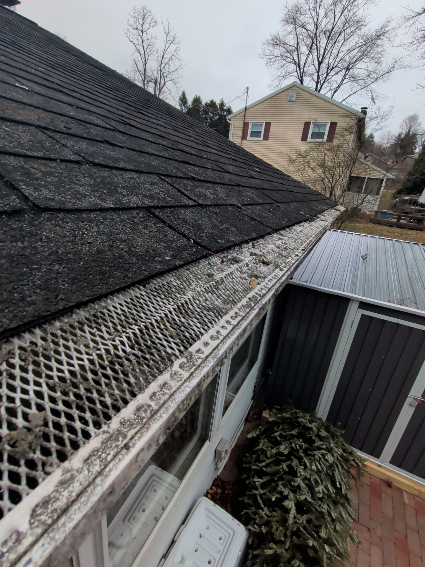 Asphalt shingle roof and gutter protection system in Fort Washington, PA