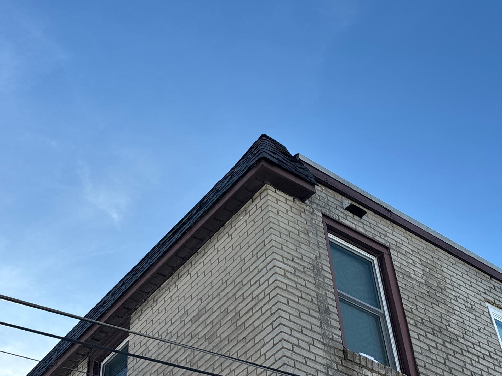 Roof edge and shingle repair project completed on Haller Road in Ridley Park PA