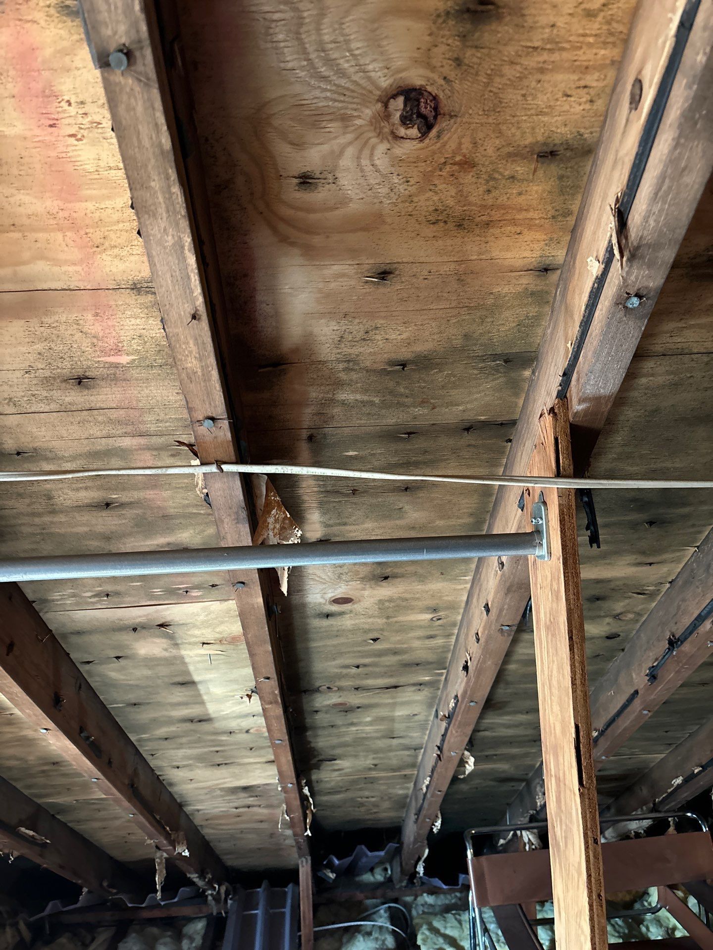 Roof decking and structural framing inspected during a roofing project on Colwyn Lane in Bala Cynwyd, PA