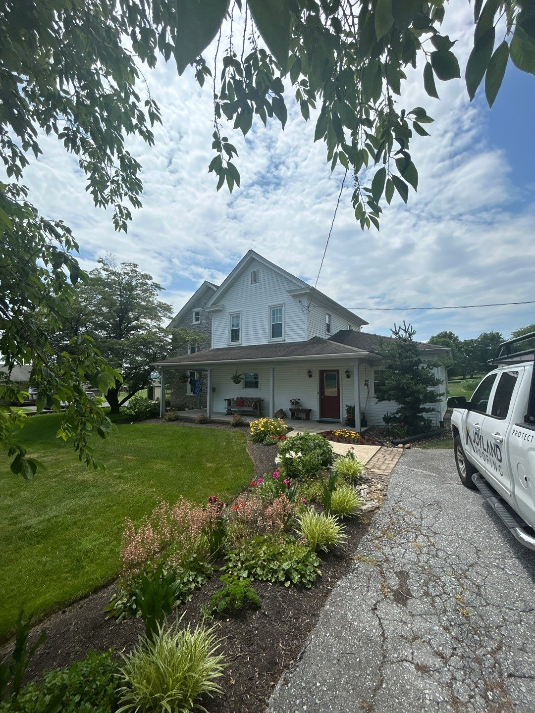 Residential home scheduled for a professional roof inspection on Schaeffer Road in Newmanstown, PA.