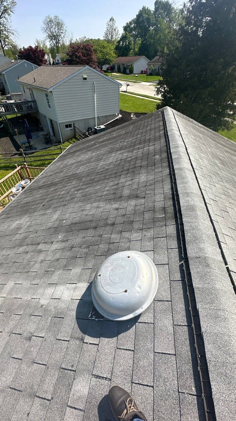 Asphalt shingle roof repair on Casselberry Drive in Eagleville, PA