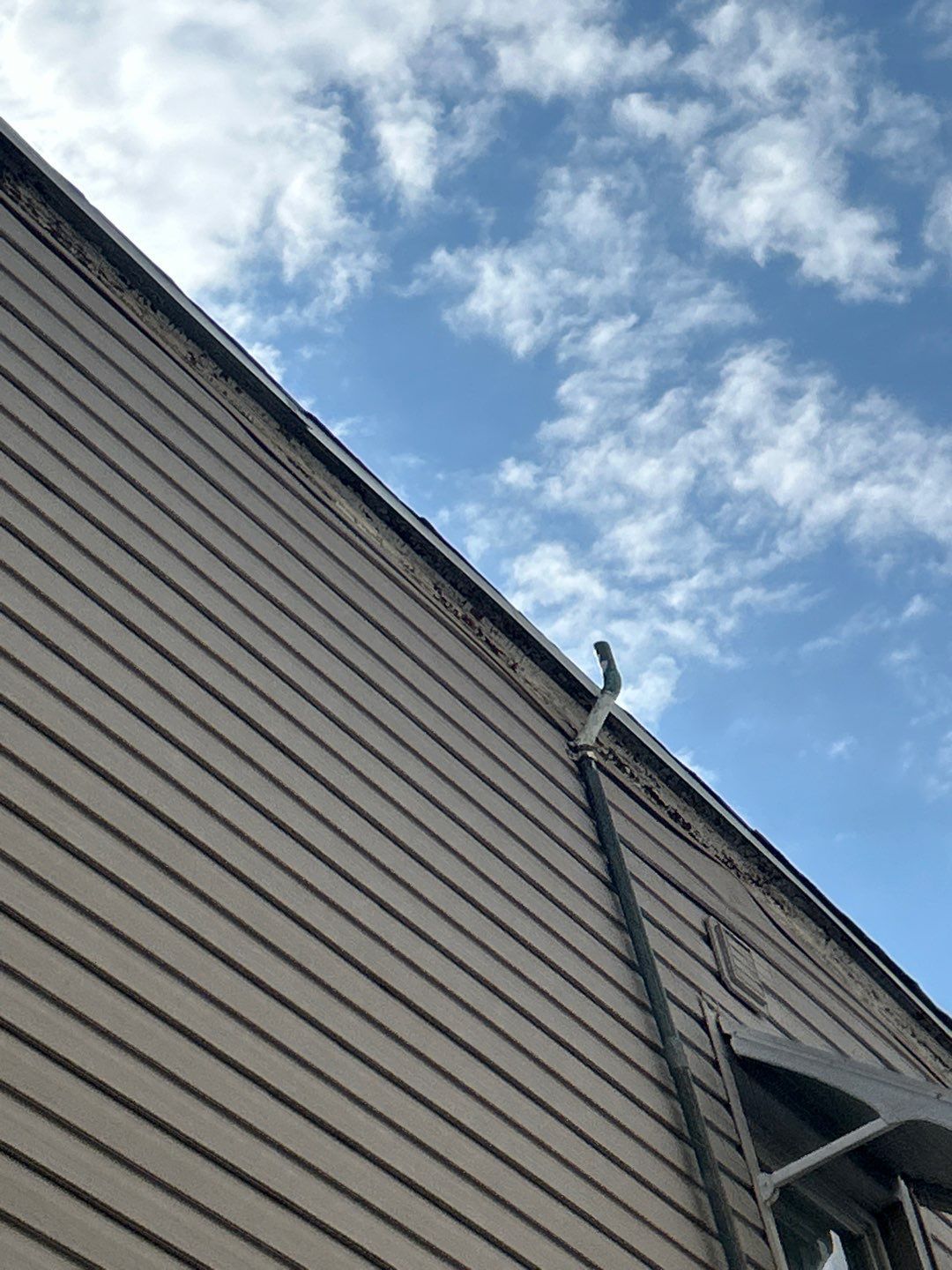 Deteriorated roof edge and exterior trim showing advanced weathering on a Pottstown, PA home