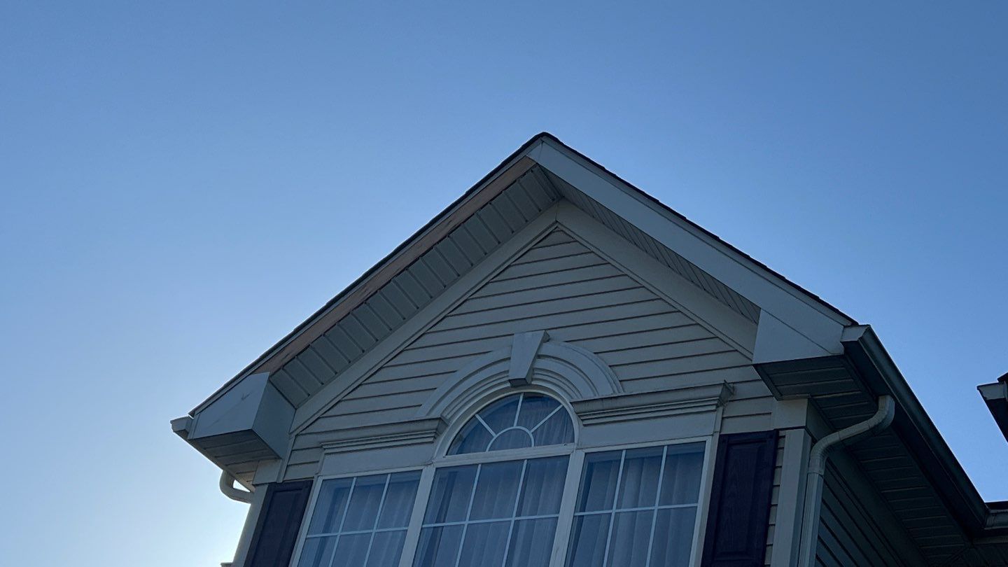 Residential home on Debbie Lane in Manchester, PA prepared for a professional roof replacement by Joyland Roofing.