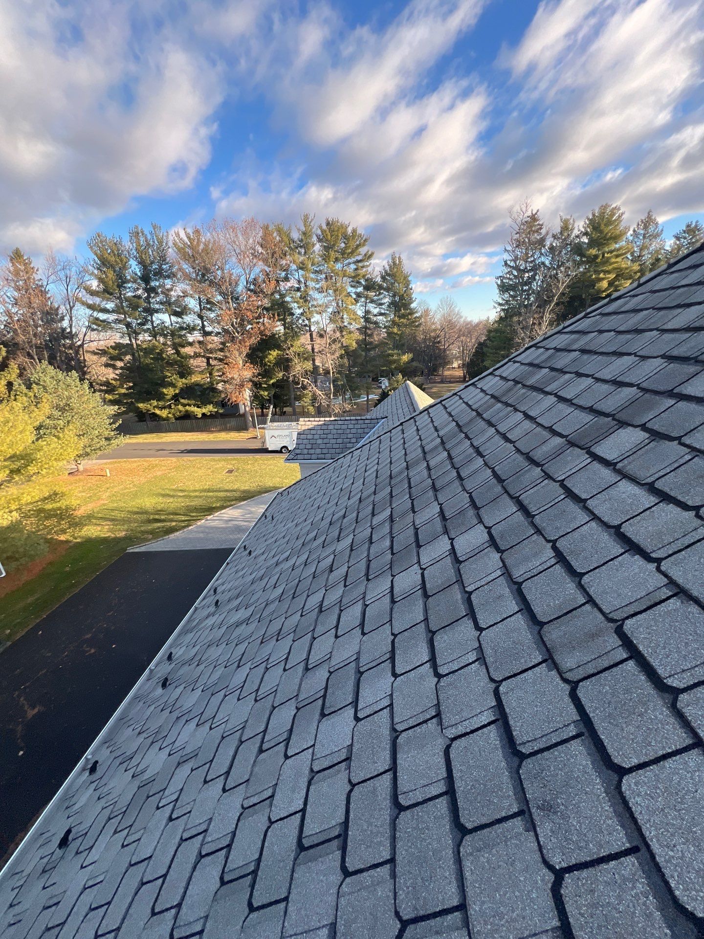 New architectural shingle roof installation on Paradise Drive in Ambler, PA