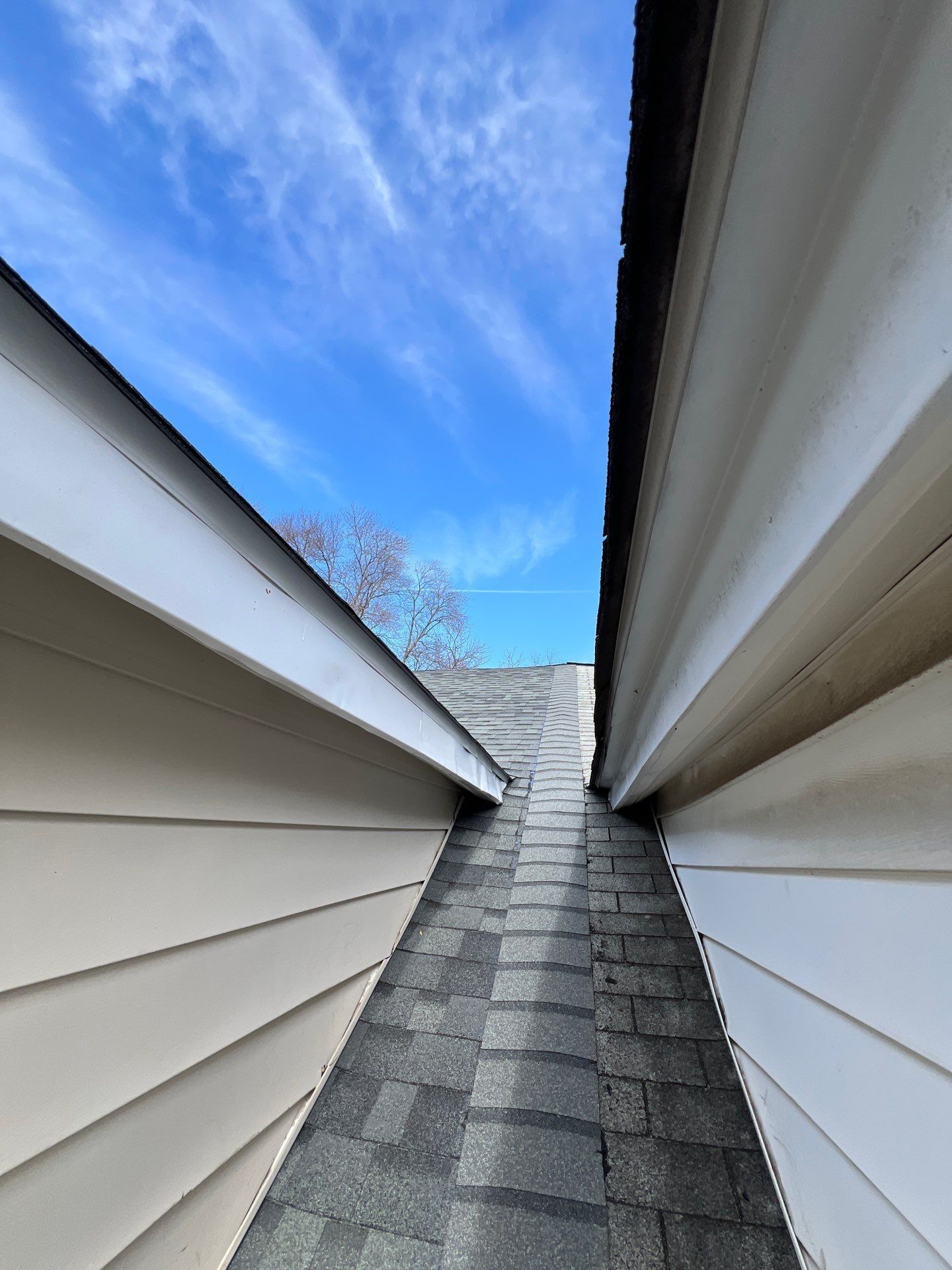 Roof valley and water-shedding assessment on Spring Road in Havertown PA