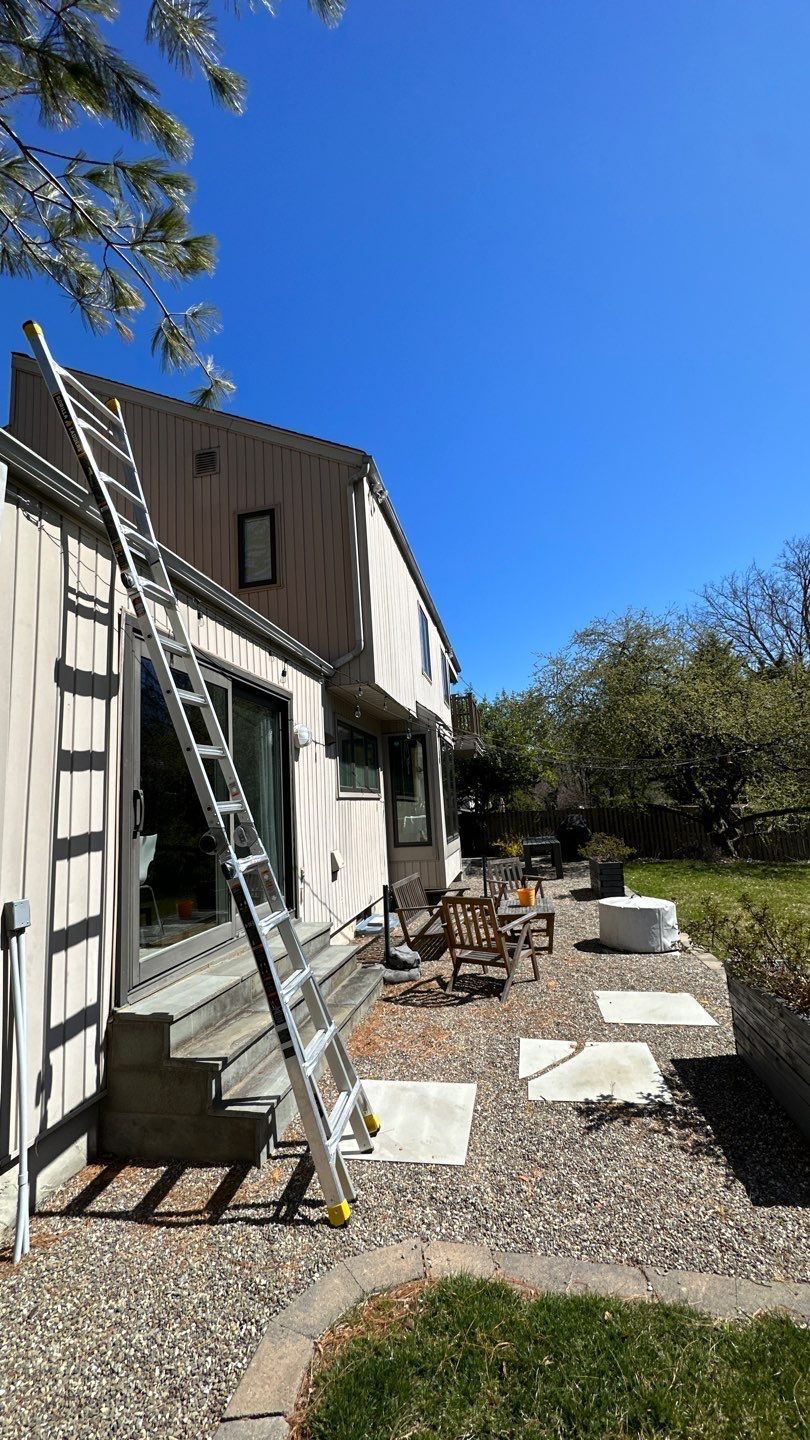 Roofing project preparation by Joyland Roofing on Argyle Circle in Wynnewood, PA