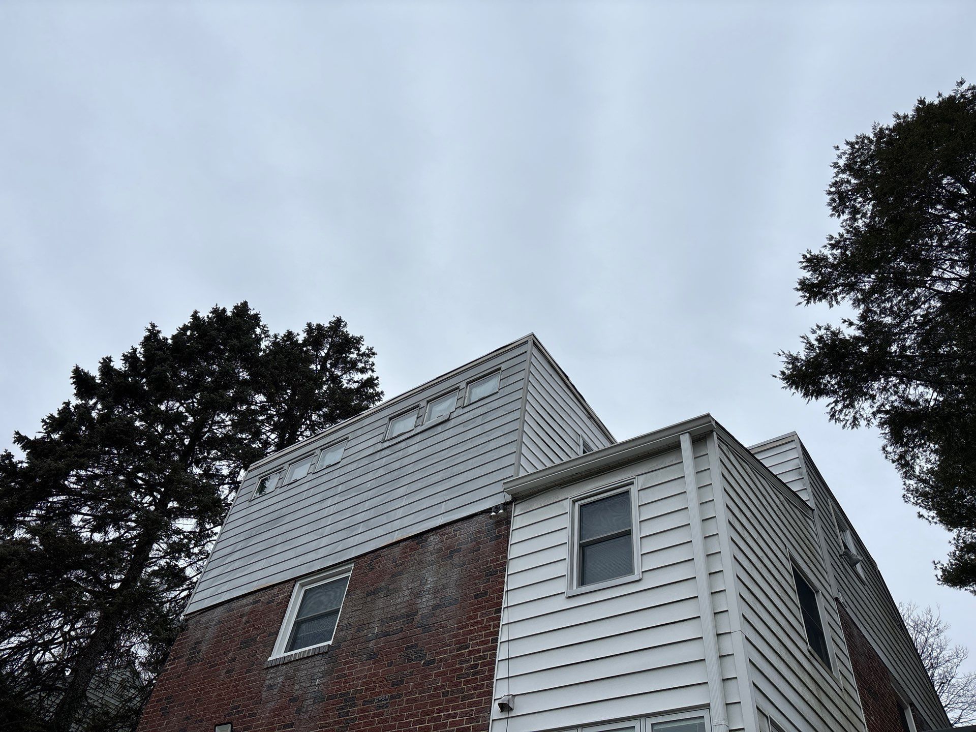 Exterior roofline and siding inspected on a residential property along Levering Circle in Bala Cynwyd, PA