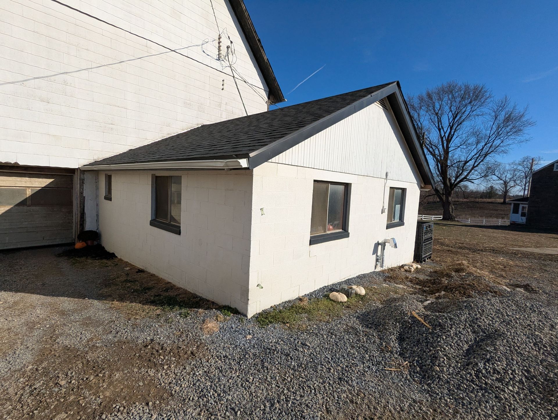 Asphalt shingle roof on a residential property along Schappell Road in Hamburg, PA.