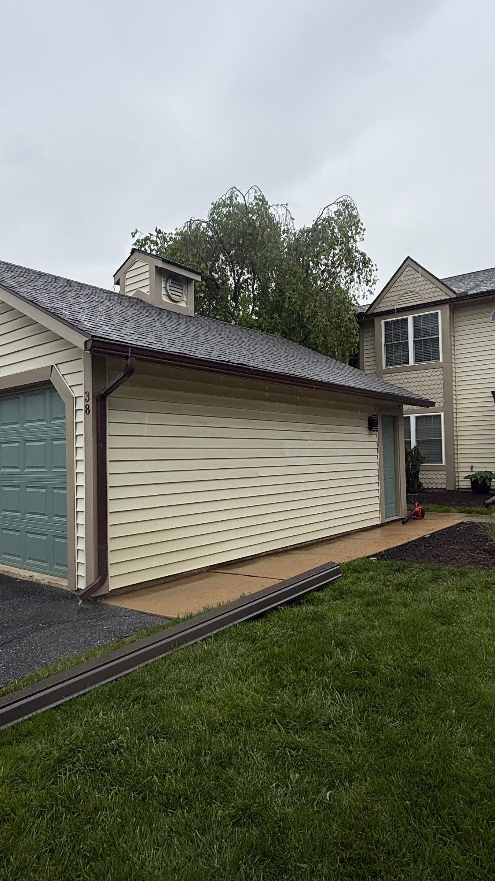 New asphalt shingle roof replacement completed on Shady Lane in Annville, PA by Joyland Roofing.