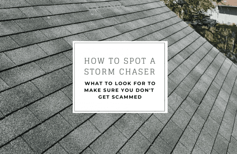 Text over a roof: 