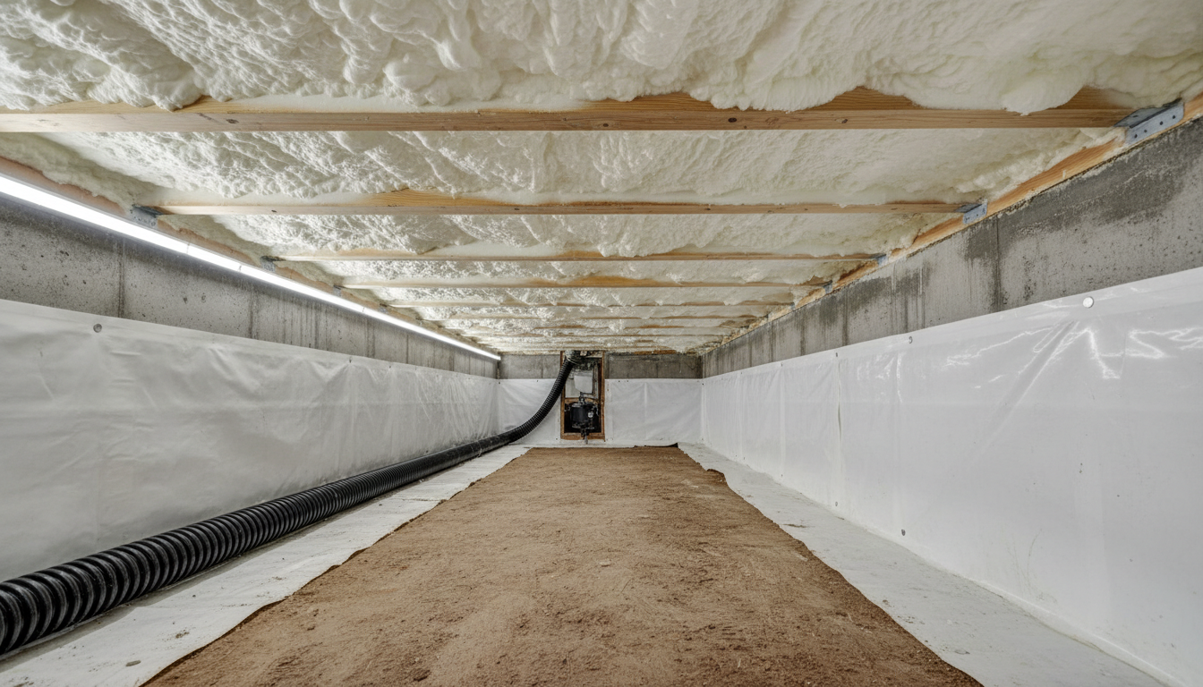 Ongoing crawlspace insulation in Denver