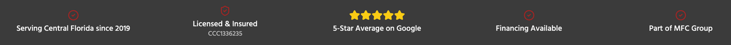 Dark horizontal navigation bar with several menu icons and labels, including a star rating icon.