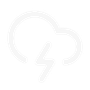 Light gray cloud with a lightning bolt icon