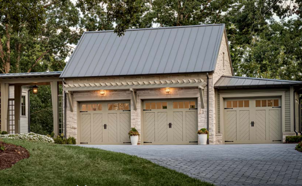 Shop wood garage doors that have chevron design in Bradenton, FL