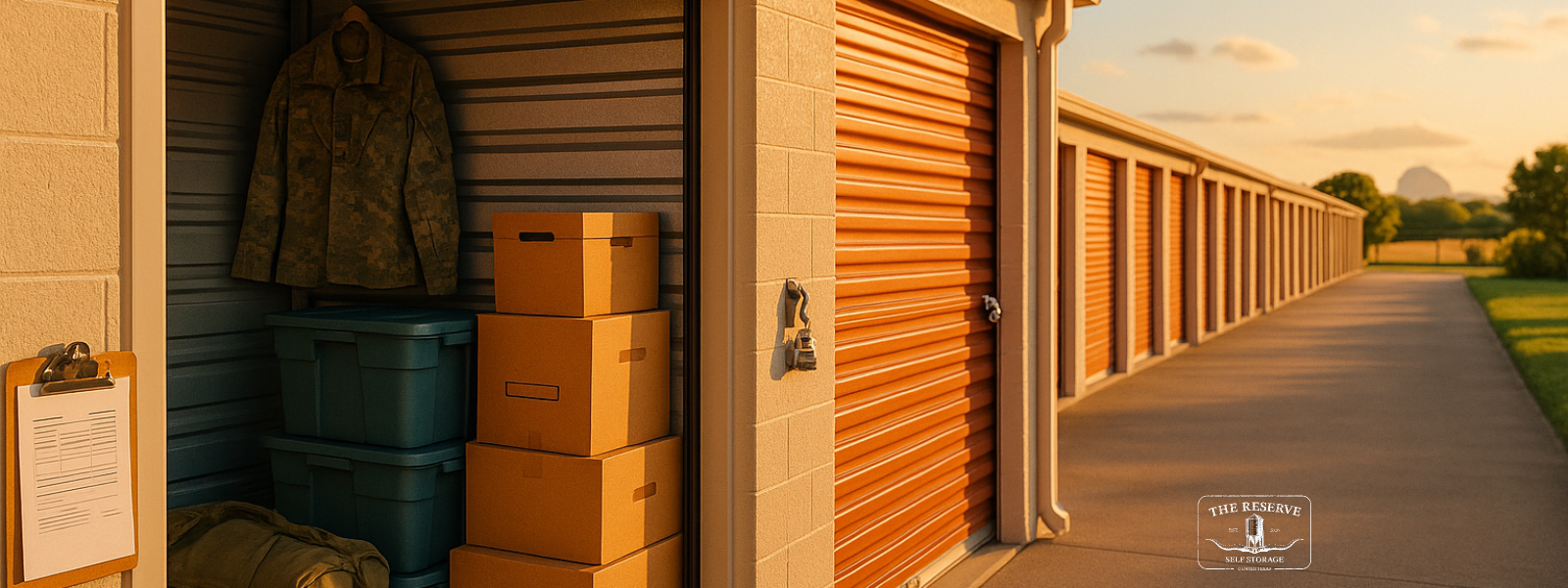 Military storage at The Reserve Self Storage in Gunter