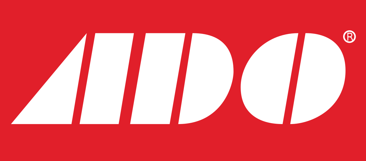 Un fondo rojo con la palabra aido en él.