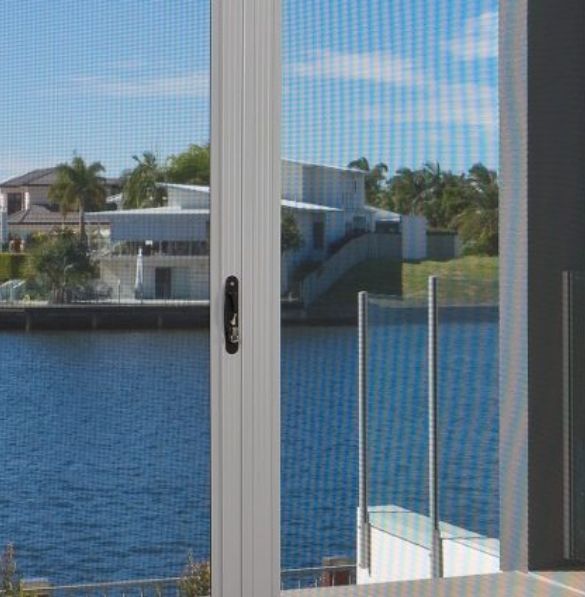 View through a sliding glass door of a waterfront house — Datco Windows & Doors Pty Ltd In South Murwillumbah, NSW
