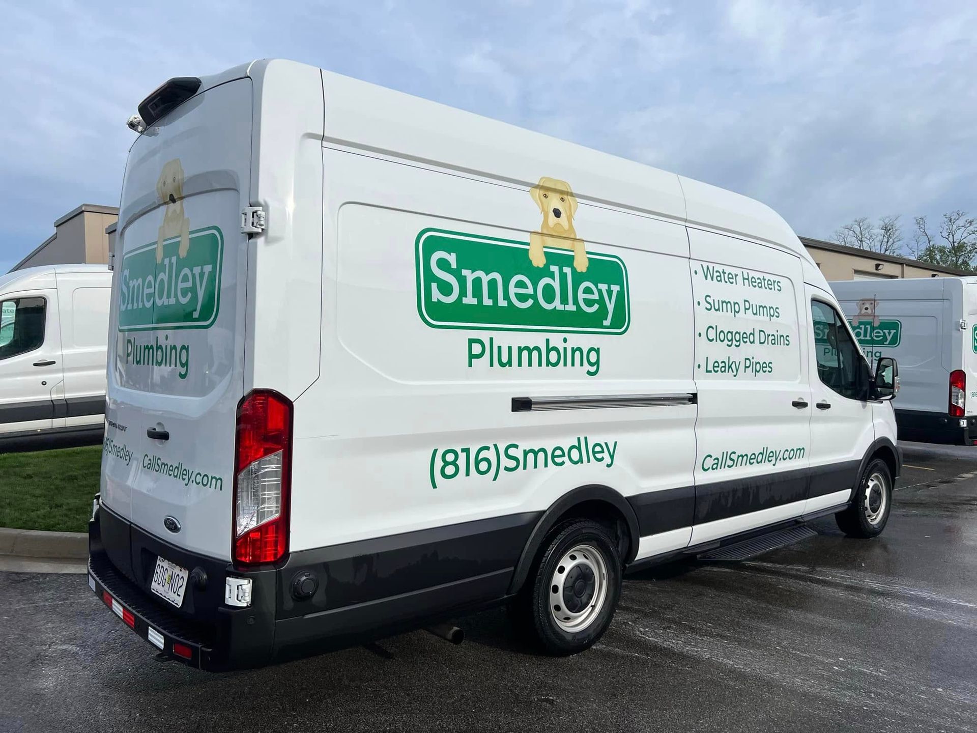 White van with