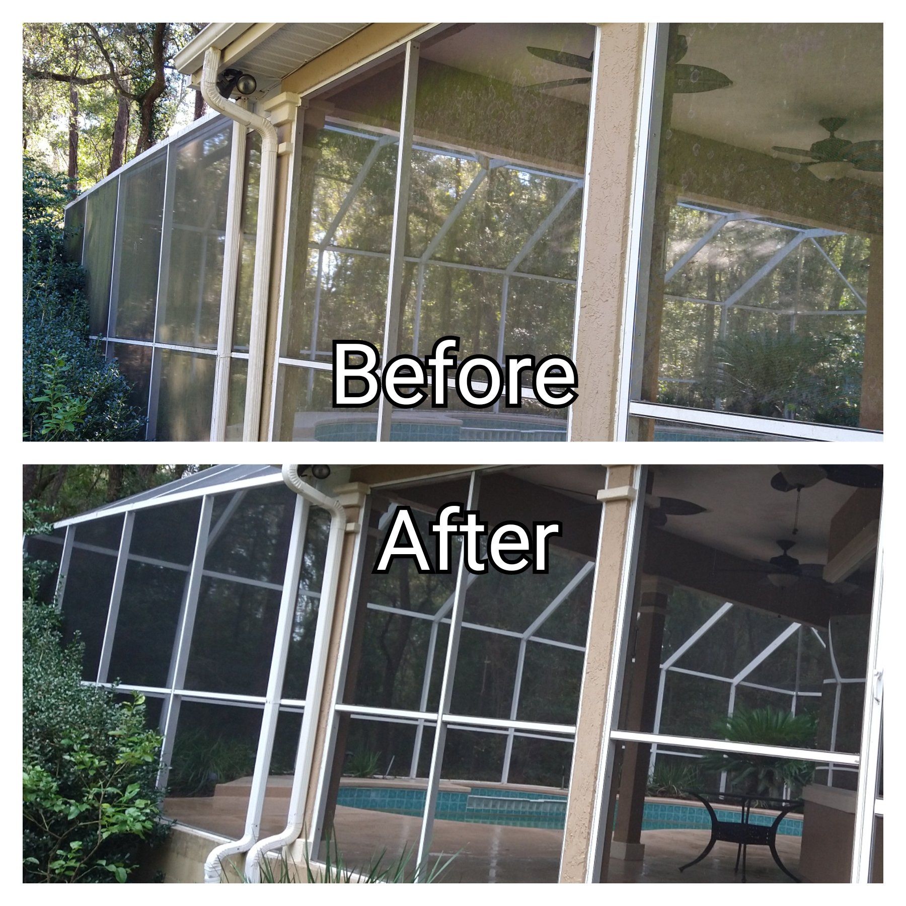 Screen Enclosure Cleaning - Gainesville FL
