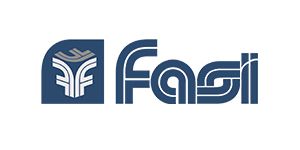 Un logo blu e bianco per un'azienda chiamata fasis.