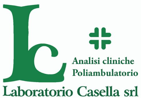 Un logo verde e bianco per laboratorio casella srl