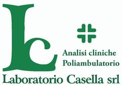 Un logo verde e bianco per laboratorio casella srl