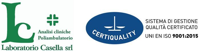 A logo for a company called laboratorio casella srl