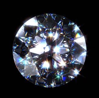 diamant met oplichtende facetten