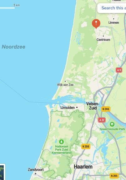 Kaart van Kennemerland