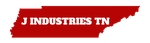 Red shape of Tennessee with 
