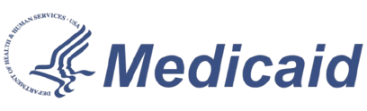 Medicaid logo: blue bird emblem and text