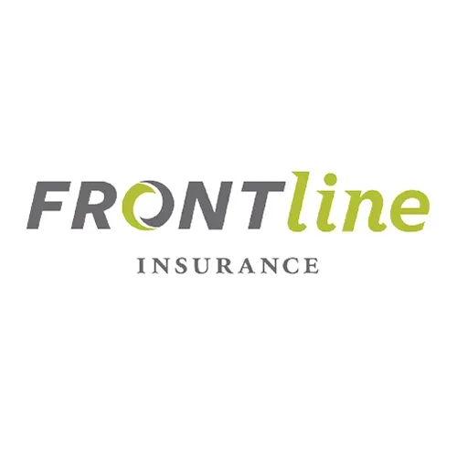 Frontline Insurance logo: grey text 