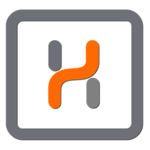 a square with a letter h inside of it .