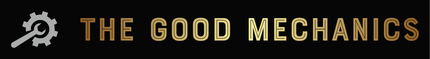 the good mechanics logo: A wrench and gear symbol representing expertise and reliability in automotive repairs