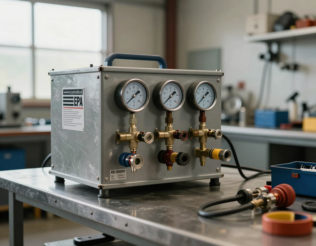EPA-certified refrigerant recovery equipment