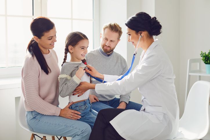 Family Receiving Medical Care For Their Child in Buffalo, NY