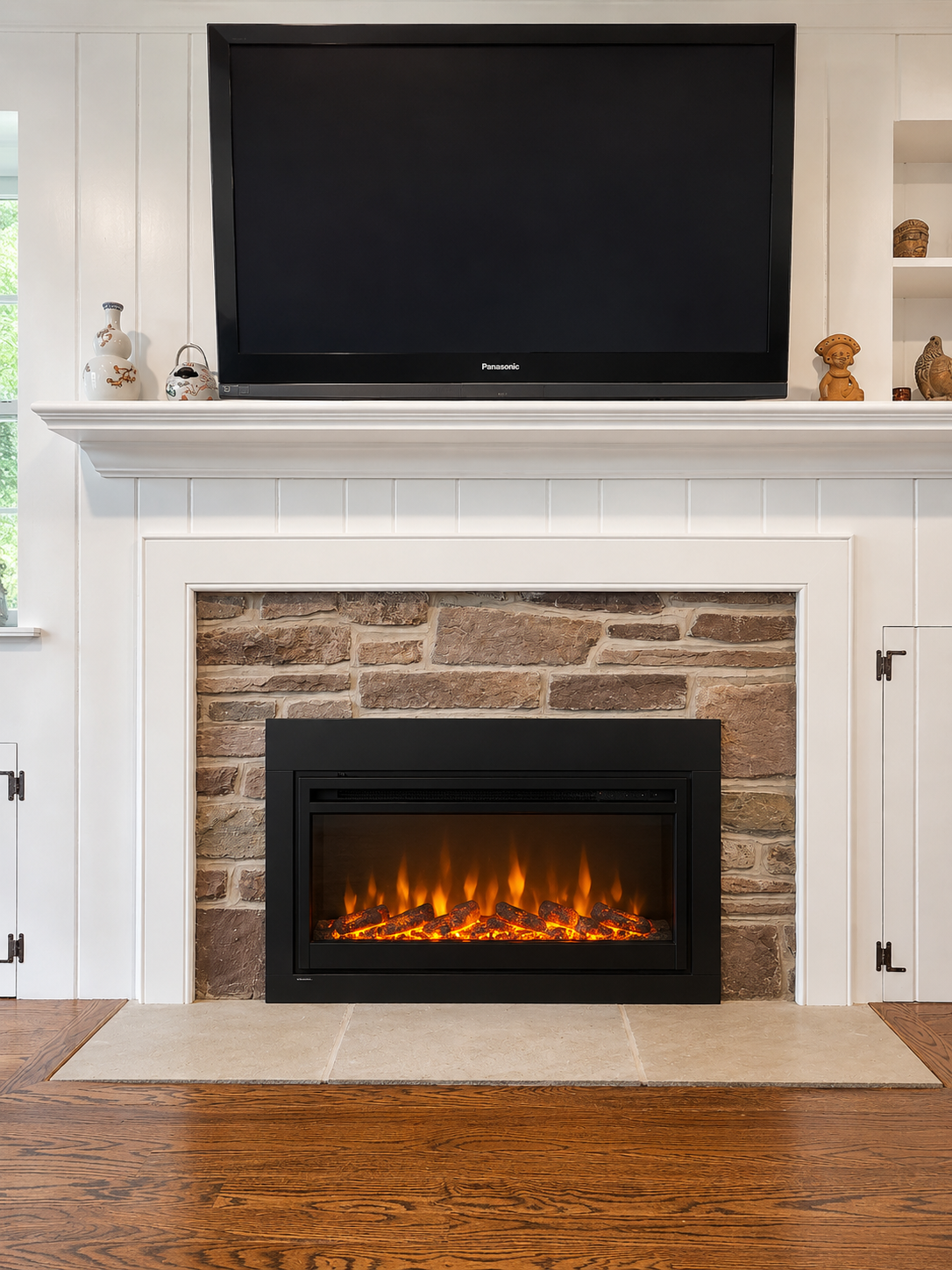 JW Chimneys electric fireplace in Montgomery County, Pennsylvania