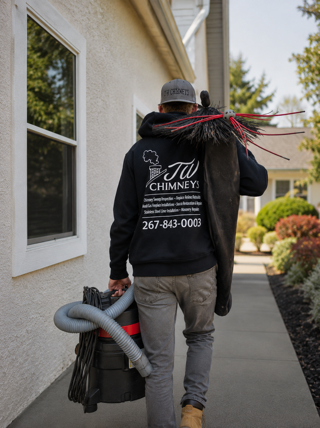 JW Chimneys chimney sweep and inspection Montgomery County, Pennsylvania