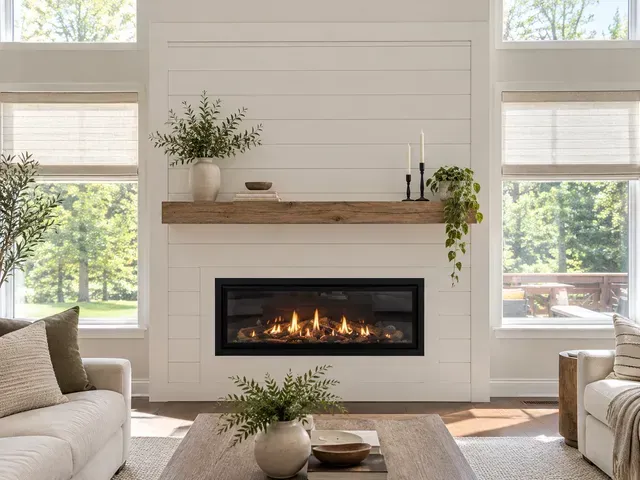 Modern fireplace