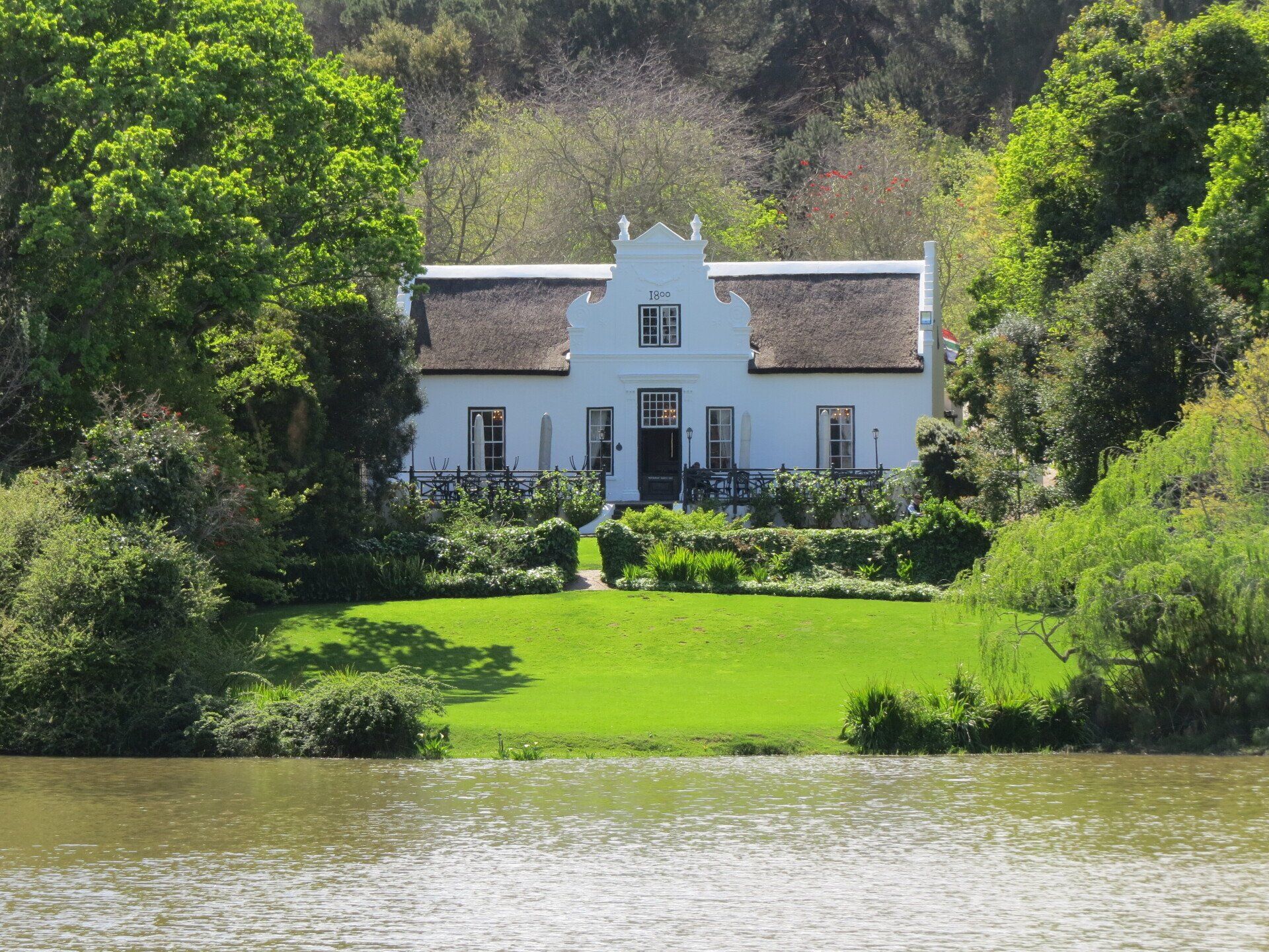 foto van Kaaps huis in Stellenbosch Zuid-Afrika