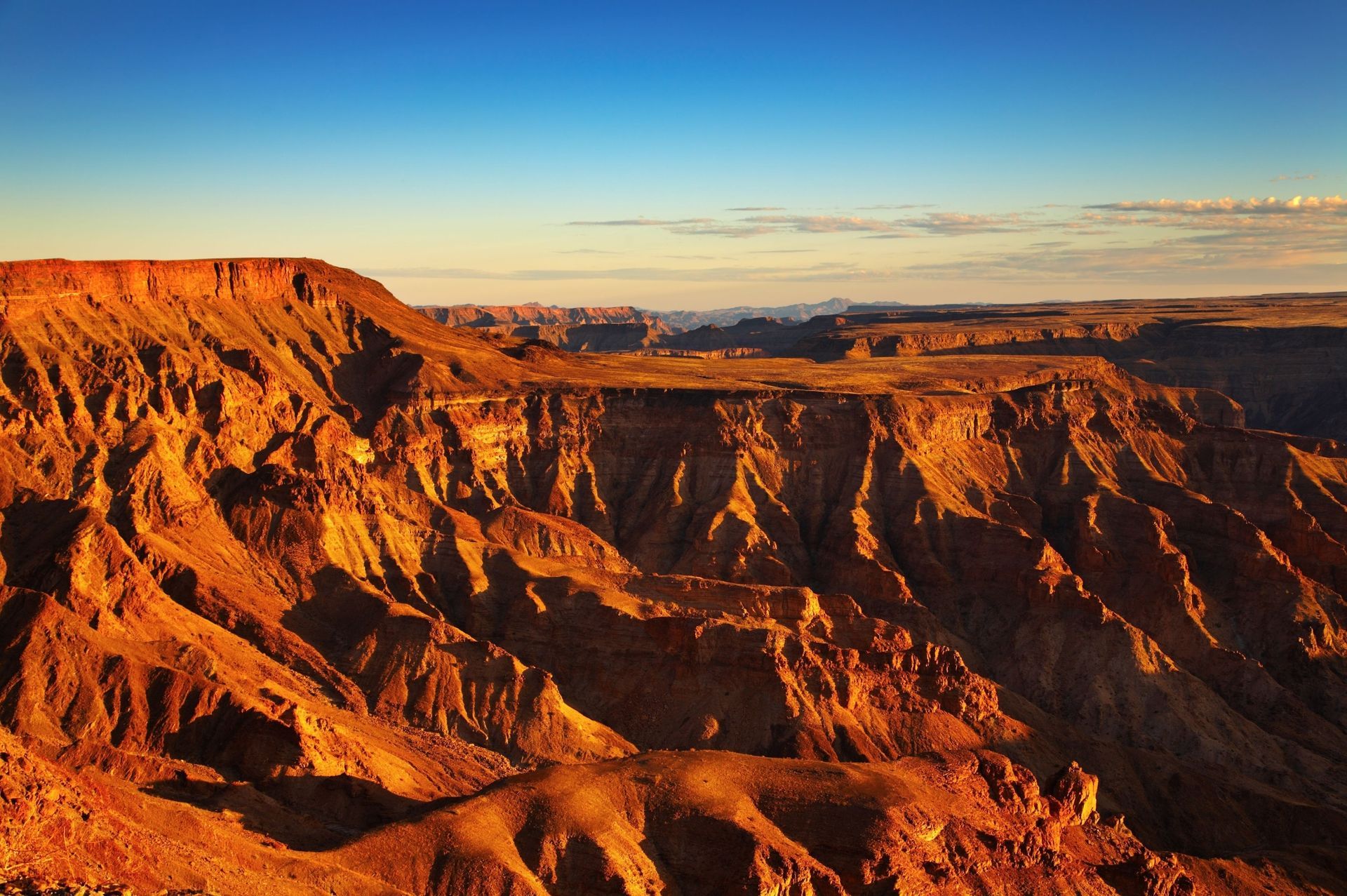 foto blik op fishriver canyon