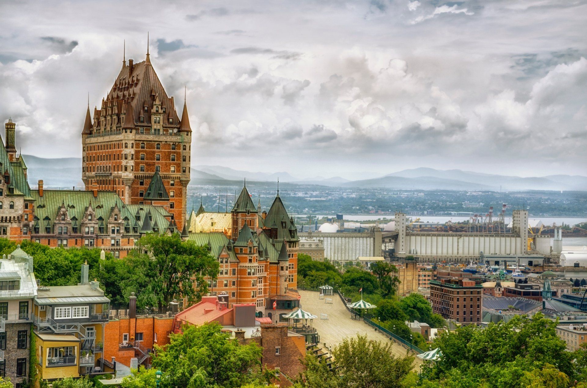 Foto van aanzicht Montreal oude vesting